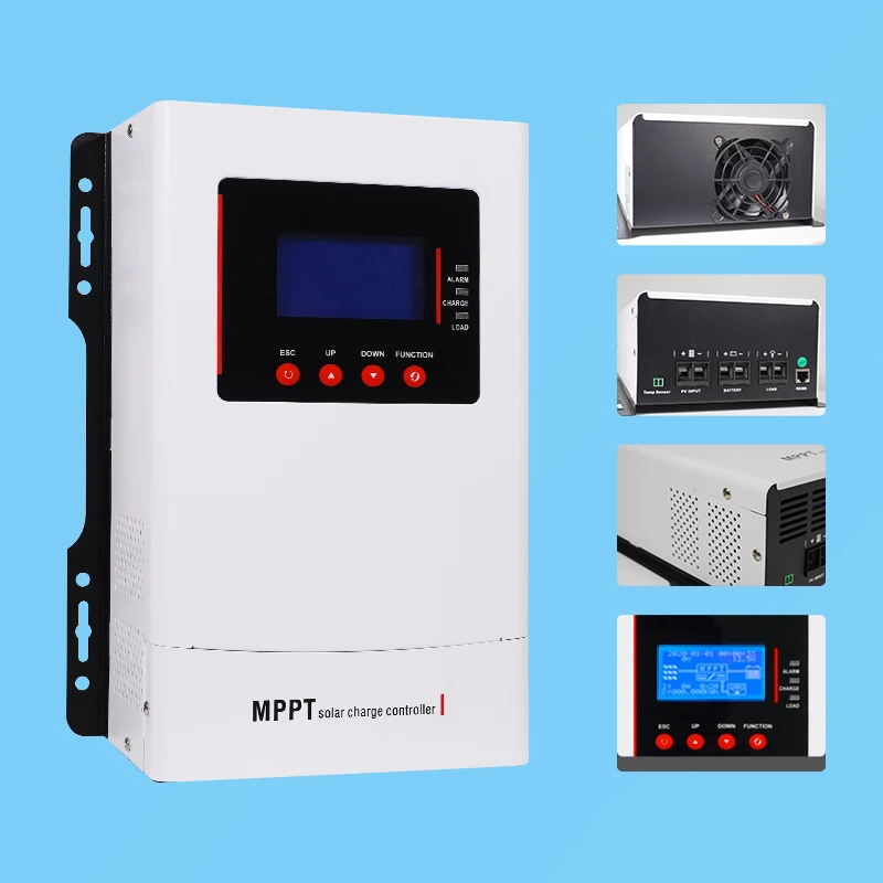 

Mppt 30A 40A 50A 60A Solar Charge Controller 12/24/36/48V Auto Adapt PV System Solar Panel Controller Regulator With LCD Screen