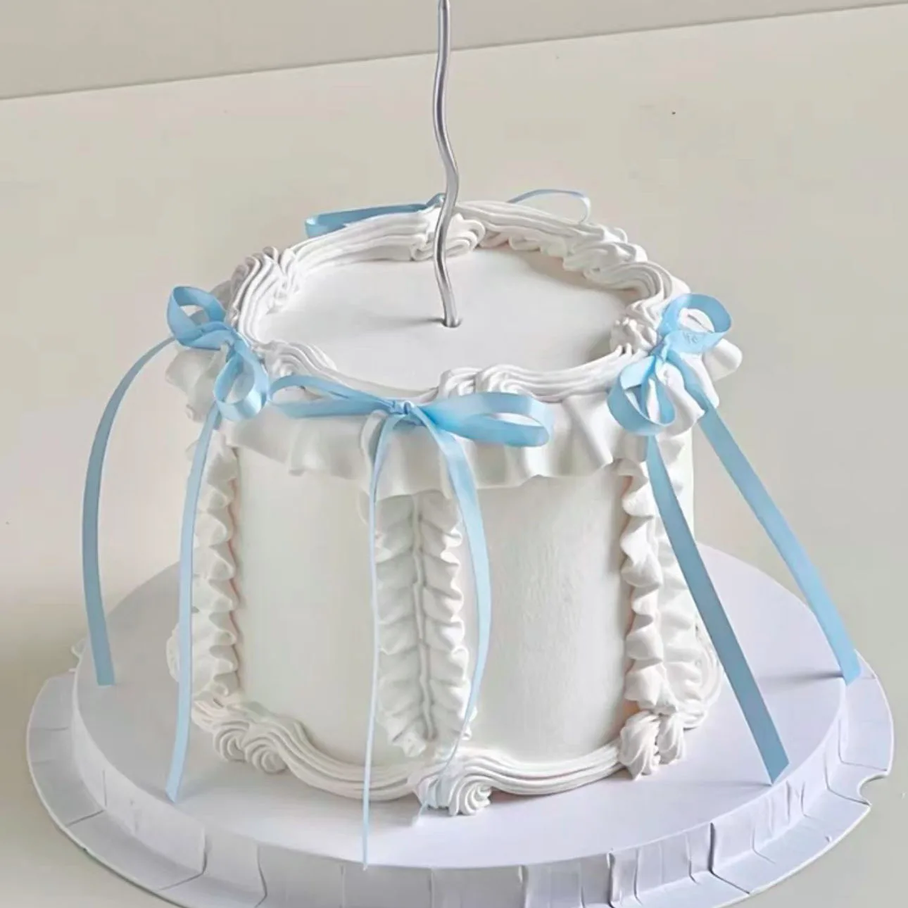10-50 قطعة القوس كعكة توبر عيد ميلاد Bowknot أشرطة Coquette القوس زينة الحفلات كعكة الزفاف الحلوى يختار طفلة صبي #6