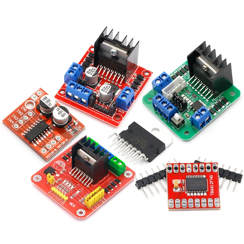 L298N Motor Drive Board Module, DC Stepper Motor Motor, Veículo Inteligente Robô Acessórios, TB6612FNG