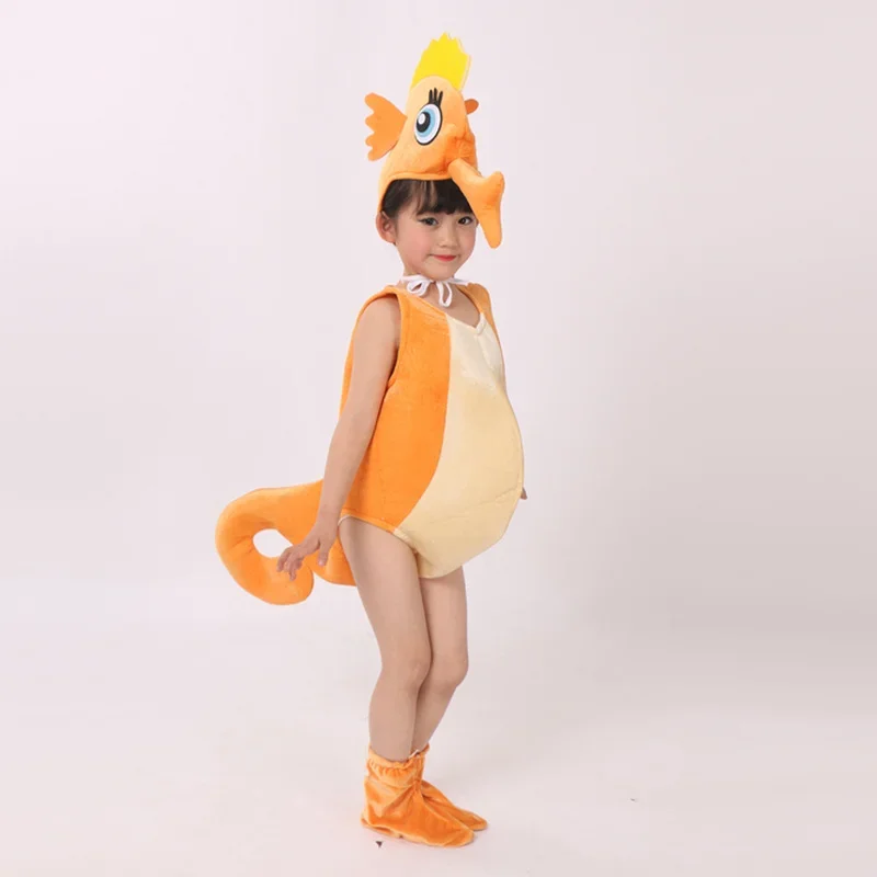 Child Kid Starfish Hippocampus SeaHorse Costume Halloween Party Cosplay Marine Animal Costume Clothes For Boy or Girl