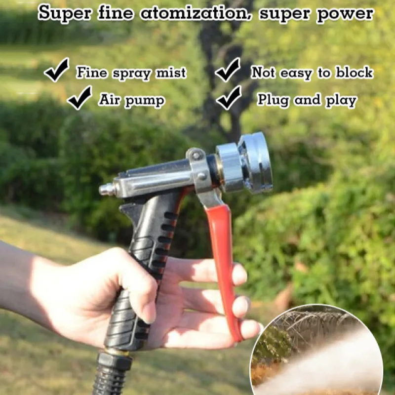 Garden Hose Nozzle Hose Sprayer Heavy Duty and Hose Nozzle Washer Water Spray Gun Adjustable Garden Hose Car Wash Water Gun