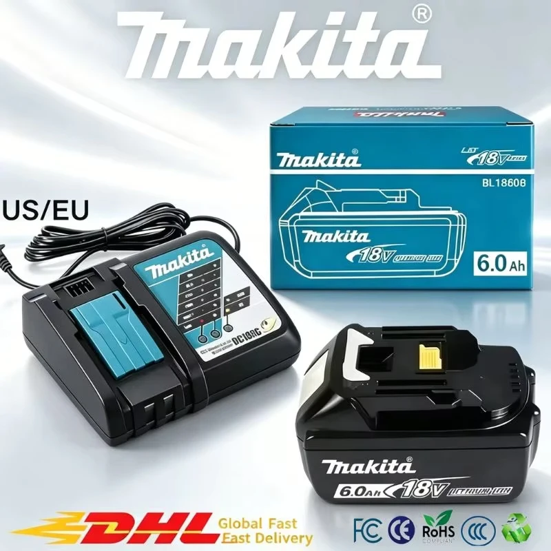 Genuine Makita 18V Li-ion Battery 6000mAh Replacement For BL1860B BL1850B BL1815 Cordless Power Tools 10-20 Days For Delivery