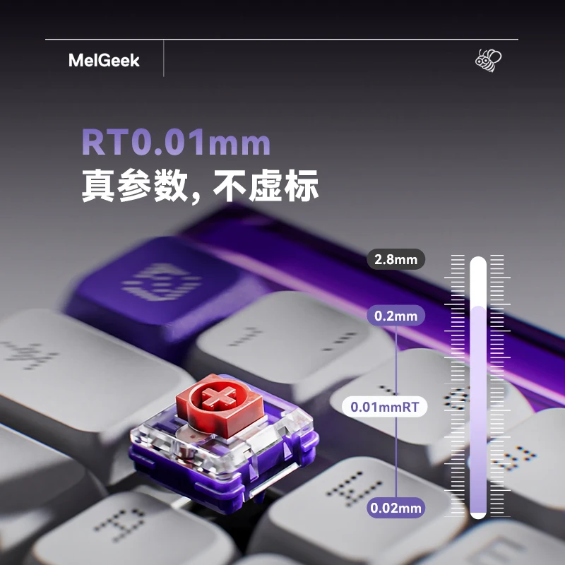 MelGeek MADE68 AIR Magnetic Axis Keyboard TCC MINI KING Switch Customized Keyboard Game Esports Office Keyboard Gift