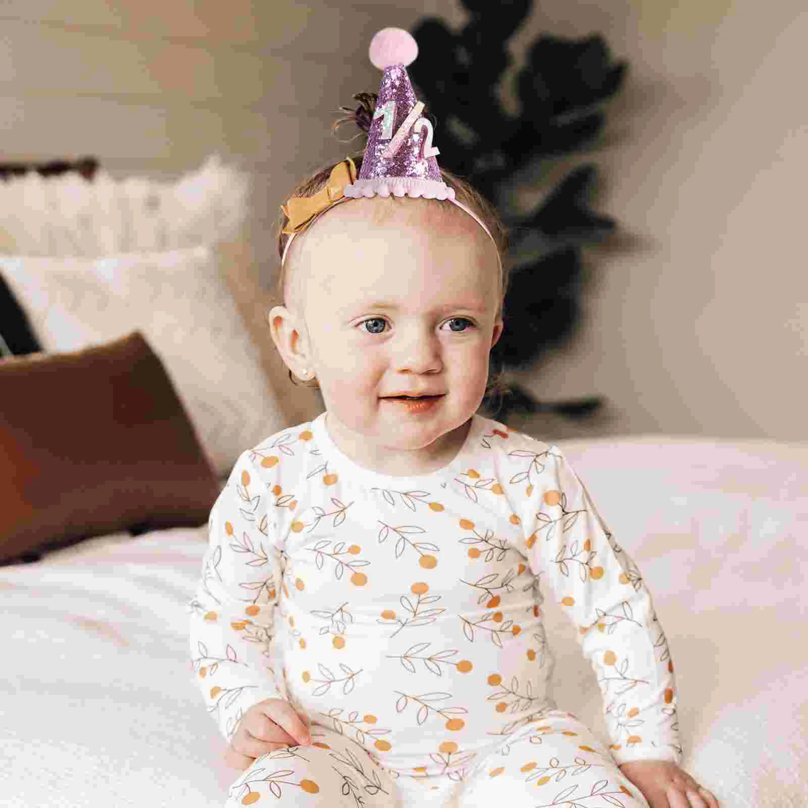 Birthday Party Hat Baby Headbands Supply Photo Props Girl Kid Headwear Lovely Novel Artificial Toddler Creative Kids