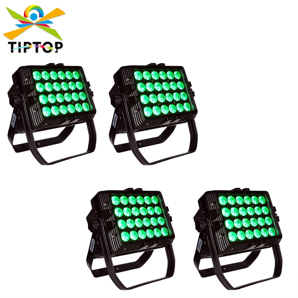 

Freeshipping 4 Pack High Power LED Wall Washer Light Lamp Staining Light 24x18W LED Bar Light 6in1 Color LED Flood Light