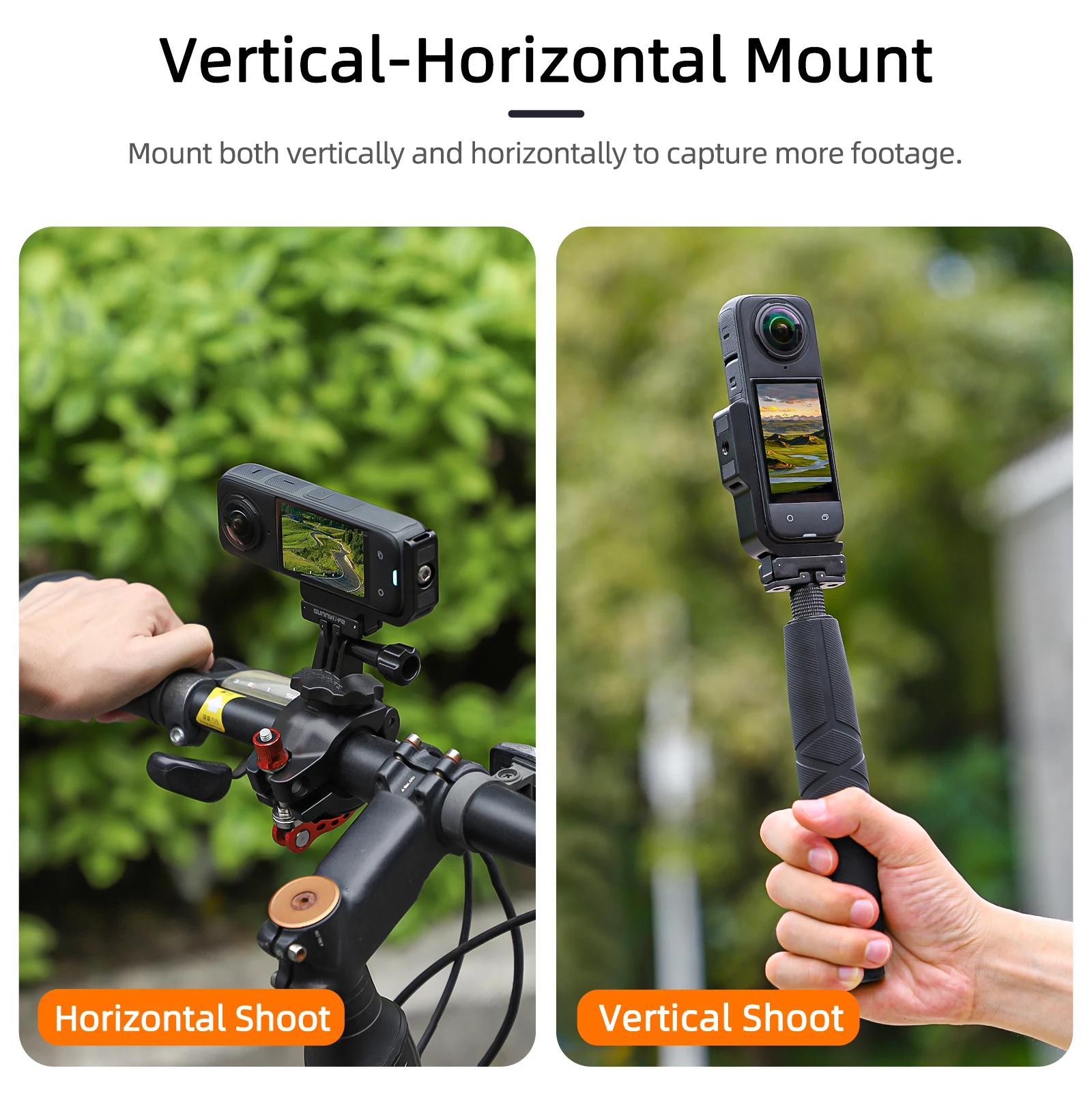 อะแดปเตอร์แม่เหล็กตัวยึดสำหรับถ่ายภาพแนวนอนและแนวตั้ง X4 Insta360ตัวแปลงประเภทตัว L อุปกรณ์เสริมช่วยขยายอะแดปเตอร์แม่เหล็ก