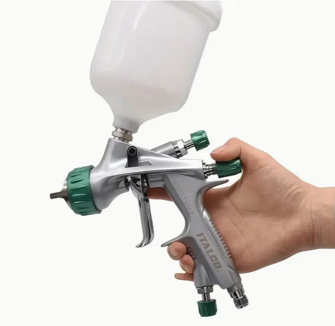 الولايات المتحدة الأمريكية العلامة التجارية الأصلية ITALCO SHINE 1 H.V.L.P مسدس رش الطلاء 1.3 طرف 600 مللي كوب 43 رطل لكل بوصة مربعة أقصى ضغط