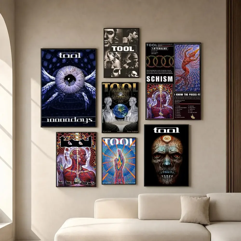 Band T-Tool Poster PP Self-Adhesive Removable HD Waterproof Wall art Suitable Bedrooms Living Rooms Gifts