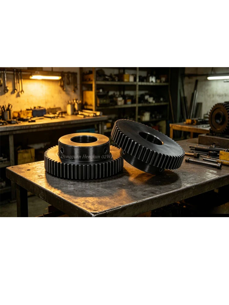 Module 1 Spur Gear 40-150T Bore 6/8/10/12/25mm 45# Steel High Frequency Hardened Teeth Motor Boss Gear