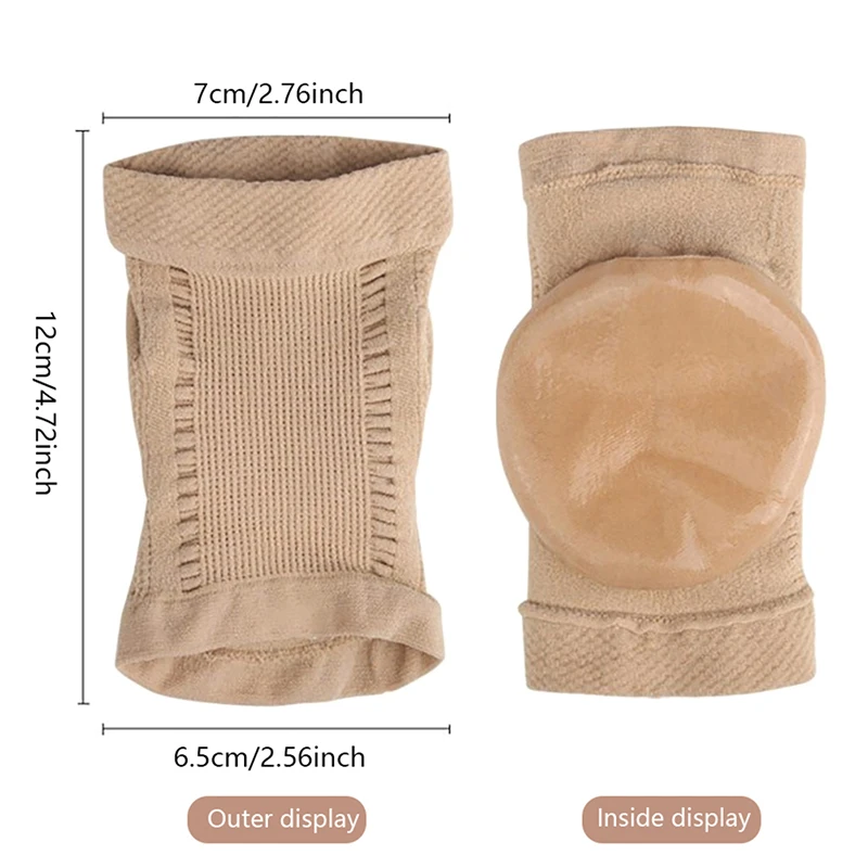 Manicotto protettivo per tallone in gel di silicone da 2 pezzi con cuscinetti per tallone Tazze per supporto per fascite plantare Cuscino per la cura dei piedi Calzini da mezzo metro