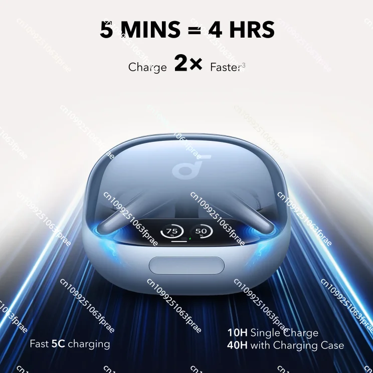 

Soundcore Liberty 4 Pro Earbuds Noise Cancelling Wireless Earbuds Blue