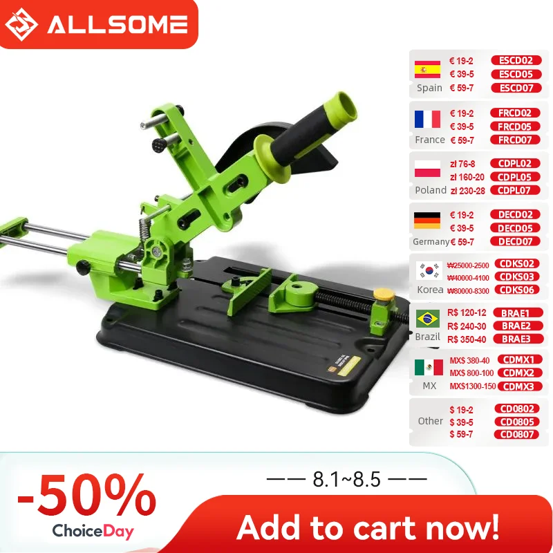 Image of Supporto per smerigliatrice angolare universale supporto per smerigliatrice angolare strumento per la lavorazione del legno supporto per smerigliatrice supporto per smerigliatrice Dremel accessori per cod004