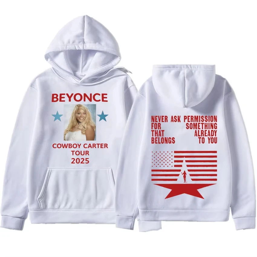 

Beyonce Cowboy Carter 2525, толстовки в стиле панк, мужские и женские пуловеры в стиле Харадзюку в стиле хип-хоп, уличная одежда большого размера, толстовки, одежда Y2k