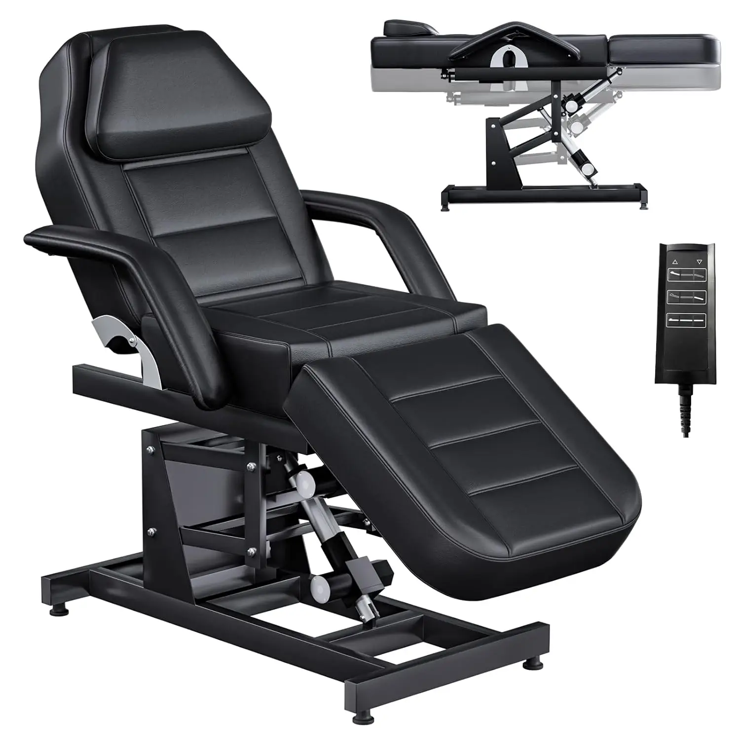 

Full Electric Tattoo Chair Facial Bed for Esthetician, 3 Motor Electric Massage Table Tattoo Chair, Electric, Customized