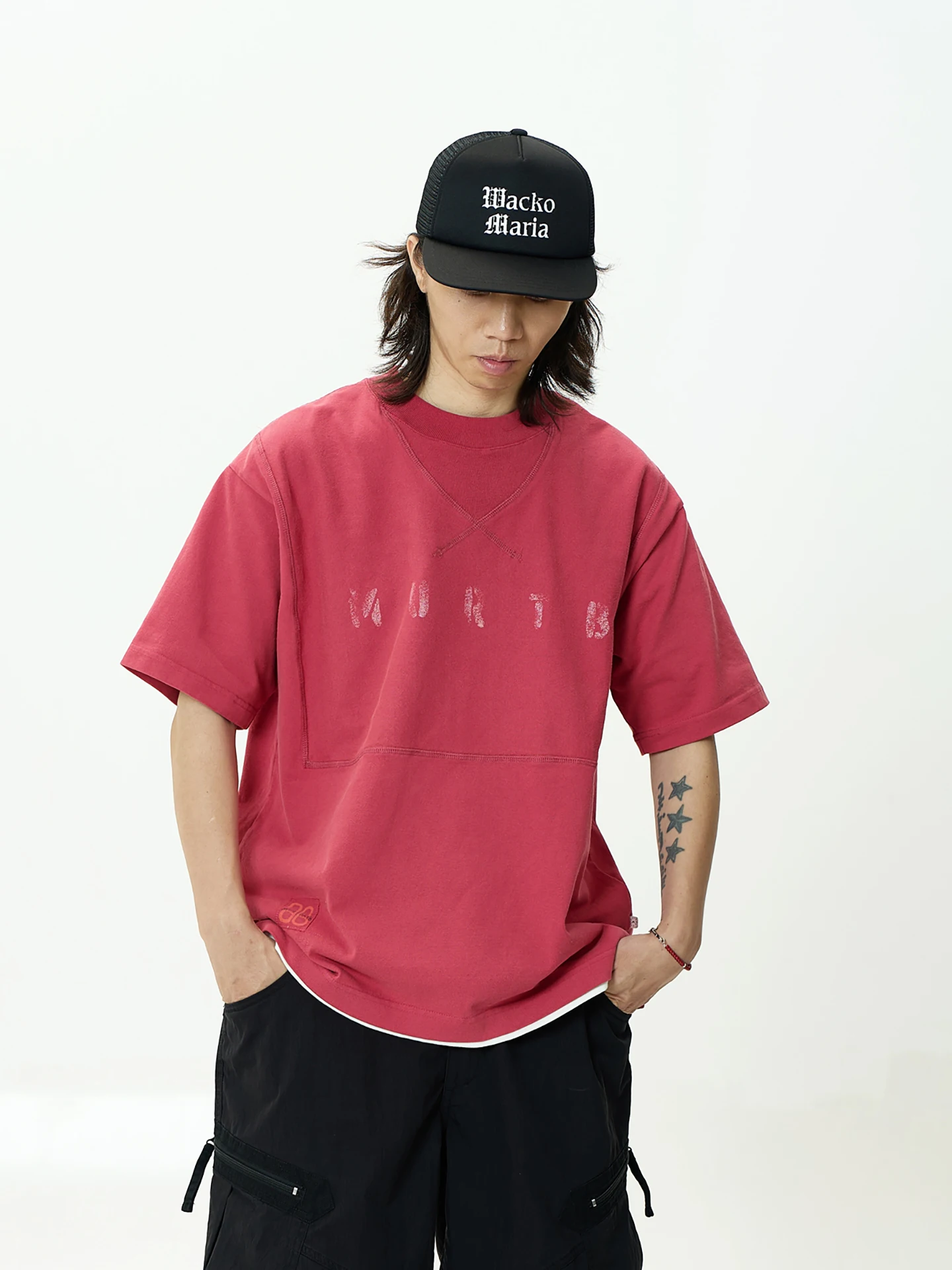 

Midupdate 2025 Summer New Avitera ® Se Dyed Wa Printed Heavyweight ort Sve Men's T-irt Loose Fit Pure Cotton Youth F...