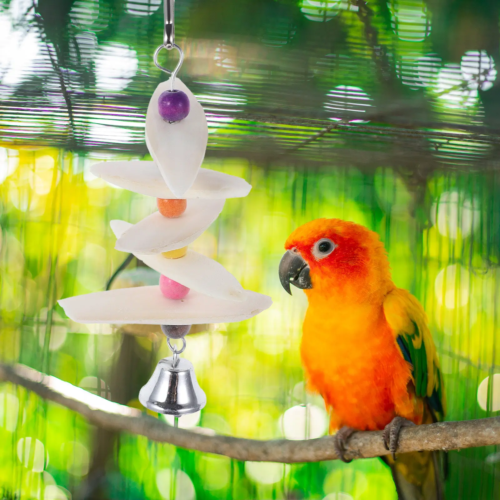 Parrot Bite Cuttlebone Molar Chewing Calcium Supplement Natural Calcium Hanging Cage Supply Birds Small Pets