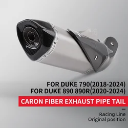 Original Motorcycle exhaust system, accessory for DUKE 790 2018-2024 DUKE 890 890R 2020-2024 Racing Line position