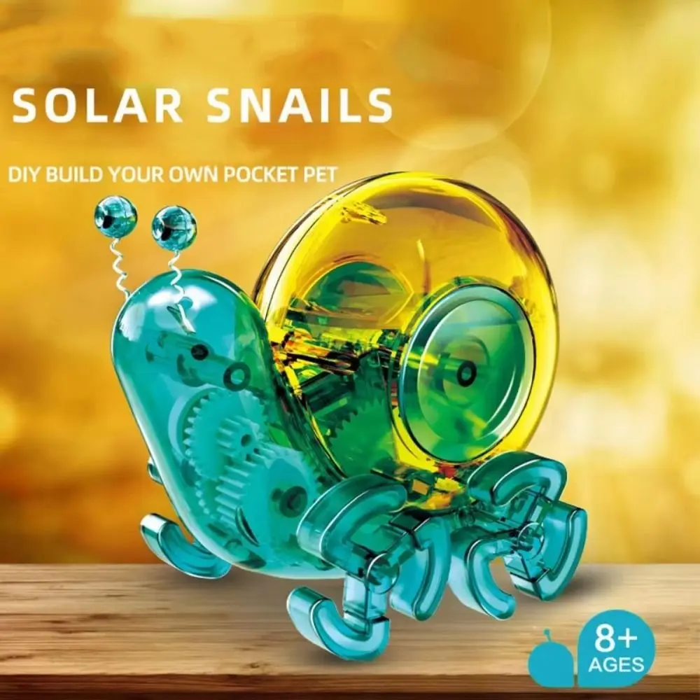 Bionic Solar Snail Robot Toy Solar System DIY Building DIY Assembled Solar Chimpanzee Running Science Teaching