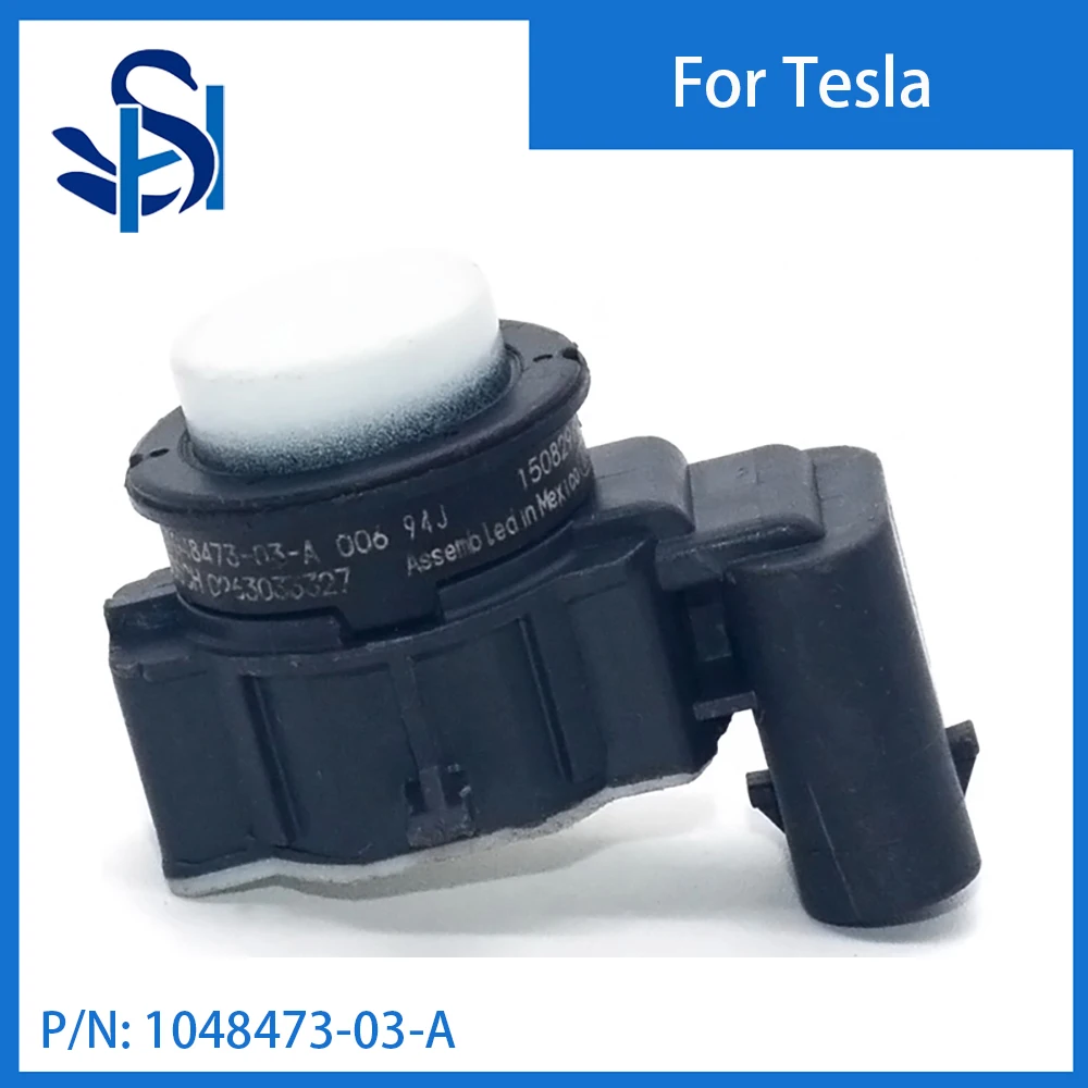 Sensor de aparcamiento PDC, Sensor de parachoques, Radar ultrasónico de Color blanco para Tesla 3 X S Y, 1048473-03-A