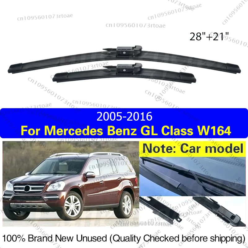 

Для Mercedes Benz GL Class W164 2005-2016 Стеклоочиститель LHD Передние щетки стеклоочистителя Лобовое стекло Щетка от дождя 2015 28 "+ 21"