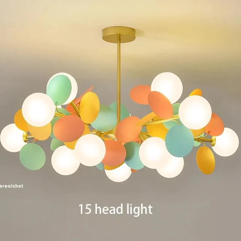 

Modern Led Colorful Metal Chandelier For Living Room Kid Room Decorative Chandelier Hanging Lighting G9 Light Fixtures