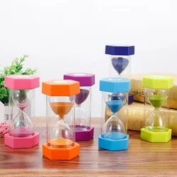 5/10/15/20/30/60 minutes Hourglass Sand Timer Colorful Sandglass for Kids Plastic Sand Clock Gift Kitchen Timer Home Desk Decor