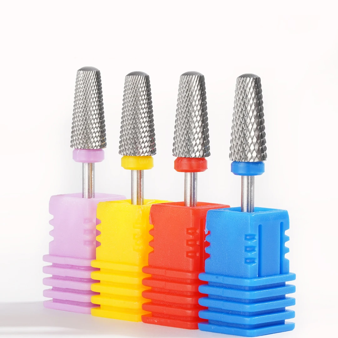 1 قطعة 5 في 1 لقمة ثقب أظافر من الفولاذ التنغستن، لآلة أظافر ملف الأظافر الكهربائية، مجموعة لقمة مثقاب فنية احترافية للأظافر #2