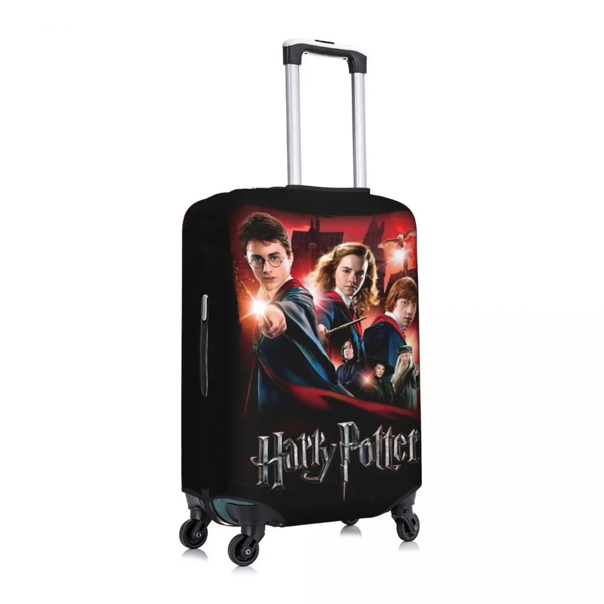 H-HARRY P-POTTER Movie Suitcase Cover Travel Protector Vacation Useful Luggage Case