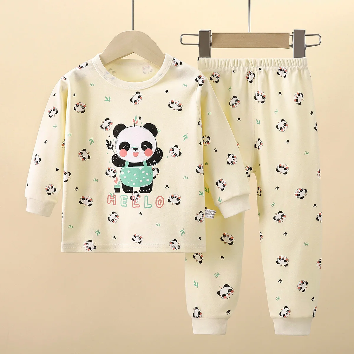 أطفال الخريف منامة غير رسمية بنين بنات لطيف الكرتون يونيكورن طويلة الأكمام تي شيرت + السراويل منامة طفل رضيع مجموعة ملابس دافئة