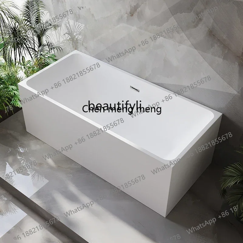 

Y183ff Right angle seamless docking independent thin edge bathtub European acrylic integrated custom bathtub