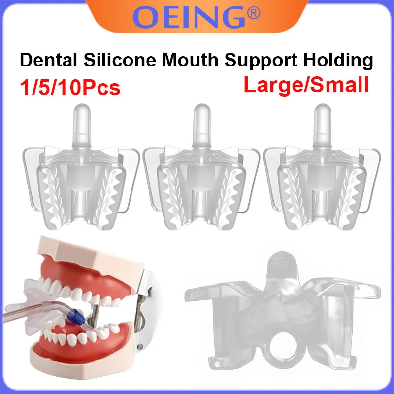 

5/10Pcs Dental Intraoral Retainer with Saliva Ejector Tube and Bite Pad; Compatible with Suction Tubes; Dental Consumables