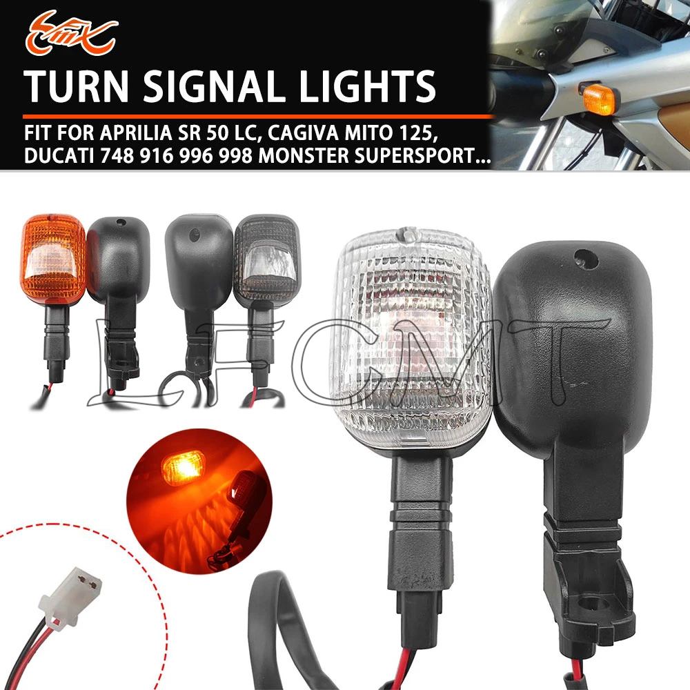 

Motorcycle Turn Signals Indicator Light Fit for Aprilia SR 50 Ducati 748 916 996 998 Monster Supersport 750 900 Cagiva Mito 125