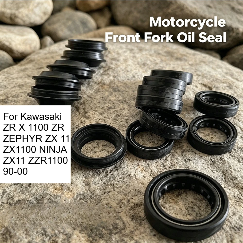 

43x55x9.5/10.5 43*55 Front Fork Oil Seal 43 55 Dust Cover For Kawasaki ZR X 1100 ZR ZEPHYR ZX 11 ZX1100 NINJA ZX11 ZZR1100 90-00
