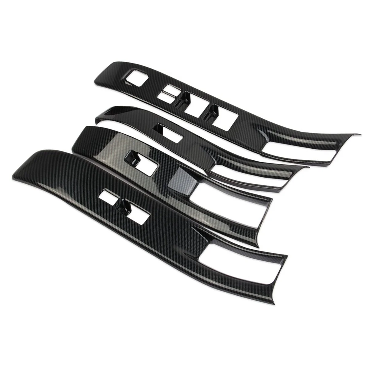 For Nissan Frontier 2022-2024 Car Window Lift Switch Panel Cover Trim Interior Accessories ,ABS Carbon