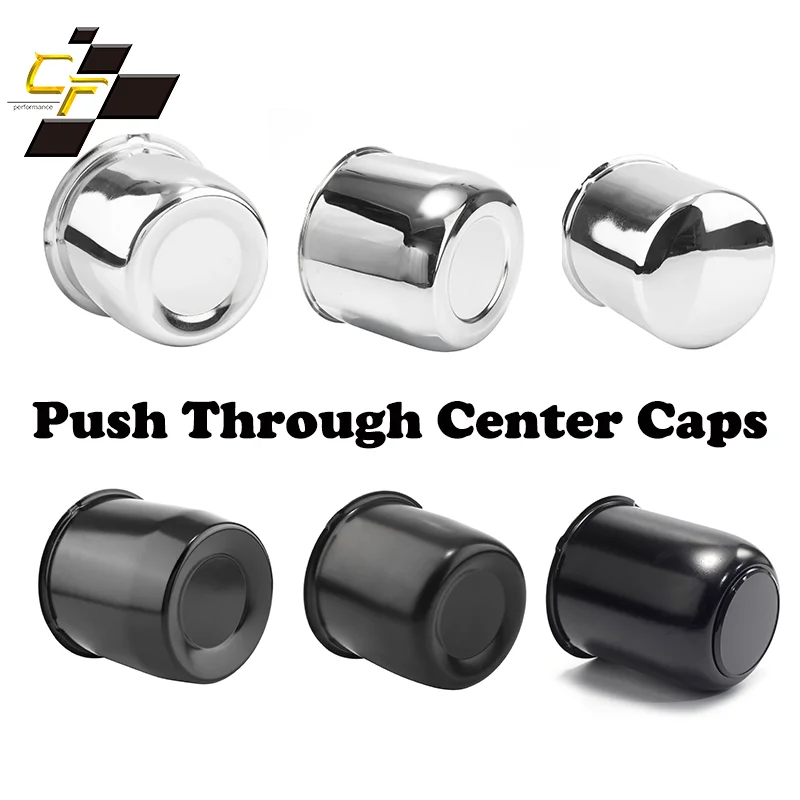 

CF Performance 4pcs Push Through Center Caps for 3.13''/3.15''/4.25''/4.29''/5.15'‘Truck/Trailer Car Modification Accessories