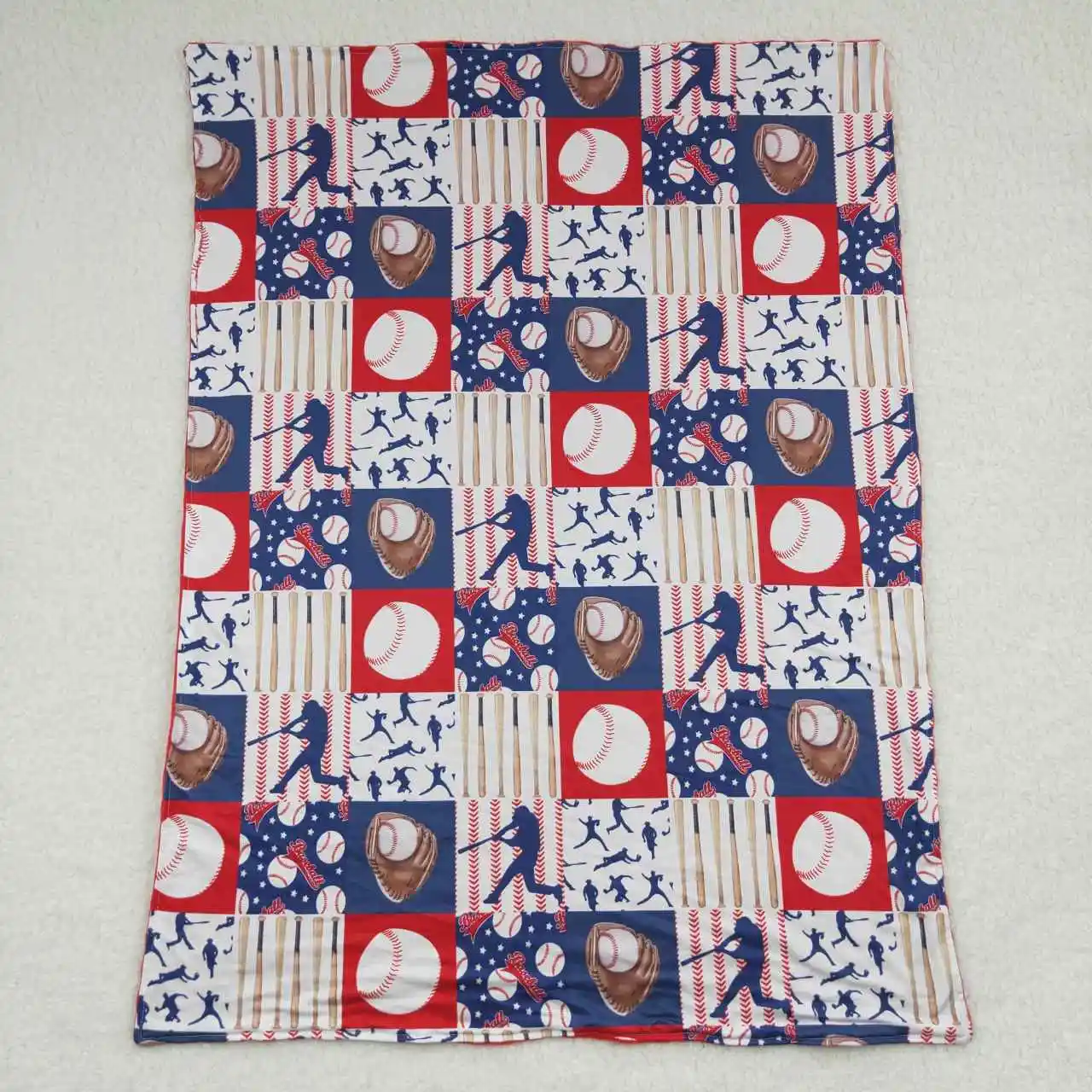 Infant Autumn and Winter Girls Blanket Wholesale High Quality Playing Baseball Baby Blanket