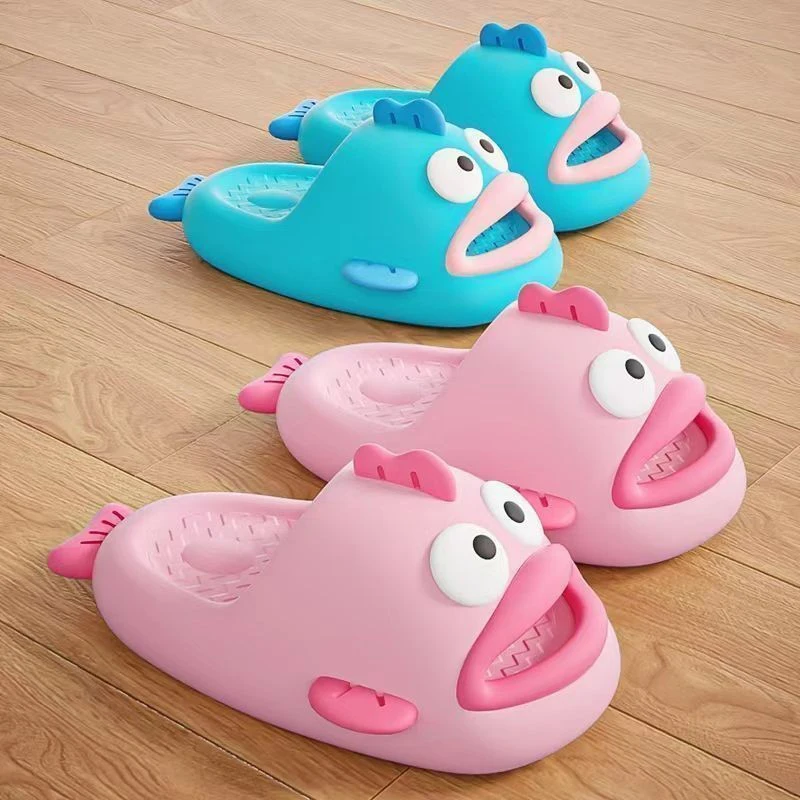 Sanrio Hangyodon Slippers Cartoon Kawaii Anti-slip And Wear-resistant EVA Sandals Anime Boys And Girls Indoor Children\'s Shoes