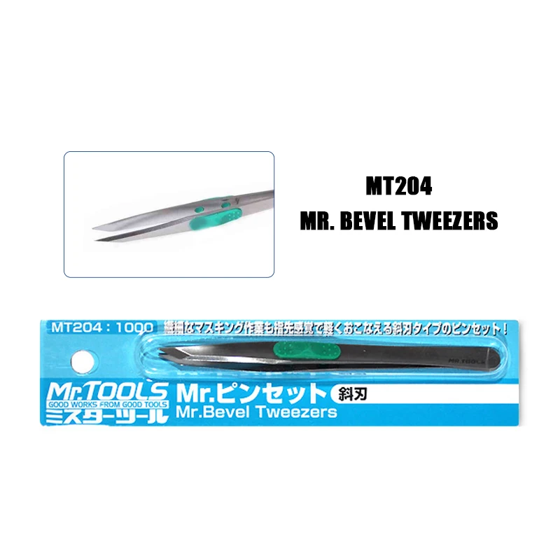 MR.HOBBY MT201/MT202/MT203/MT204 Tweezers GUNZE Basic/Precision/Angled/Bevel Tweezers High-precision Mr.TOOLS Model Tools