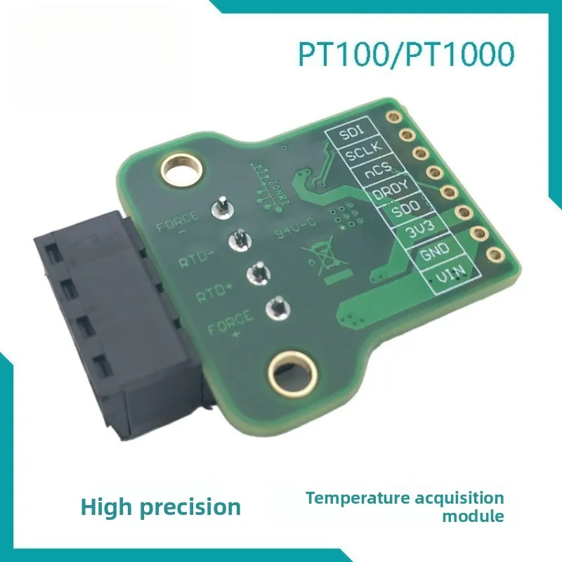 MAX31865 High Precision Temperature Acquisition Module PT100/PT1000 Low Temperature Drift Reference Resistor