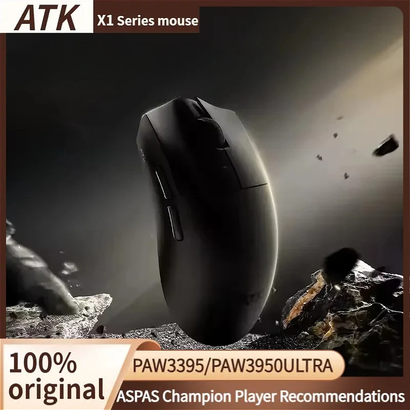 

Трехрежимная/двумодовая мышь серии ATK BlazingSky X1 PAW3395/3950Ultra, 8000 Гц, сверхбыстрая реакция, легкая, эргономичная, FPS Gamer