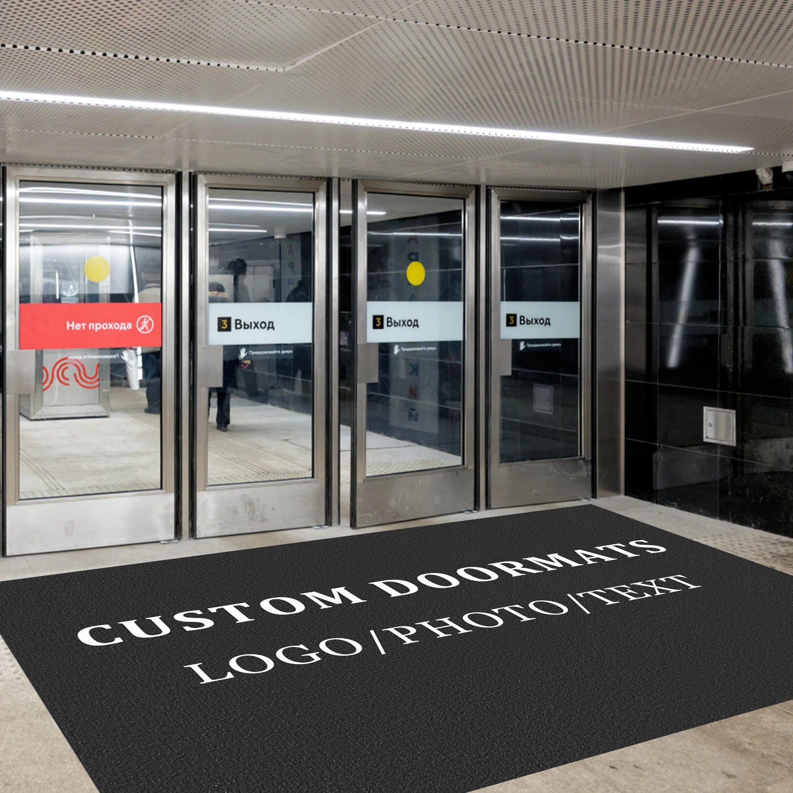 

Custom Anti-Slip Absorbent Floor Mat Heavy Duty Commercial Rug Offices Stores personalization Business Entrances Welcome Mat