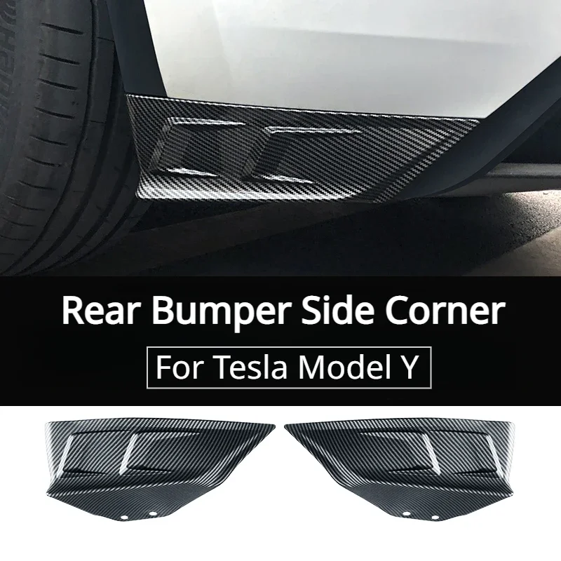 

Rear Bumper Side Corner for Tesla Model Y Back Lip Thunder Style Spoiler Anti-scratch Protector modely Modification Accessories