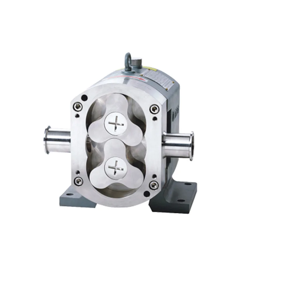 High Quality Food Grade Shampoo Chocolate Rotary Tri-lobe Pump Manufacturer With Mechanical Seal