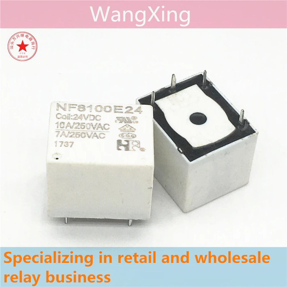 NF8100E9 NF8100E12 NF8100E24 Electromagnetic Power Relay 4 Pins