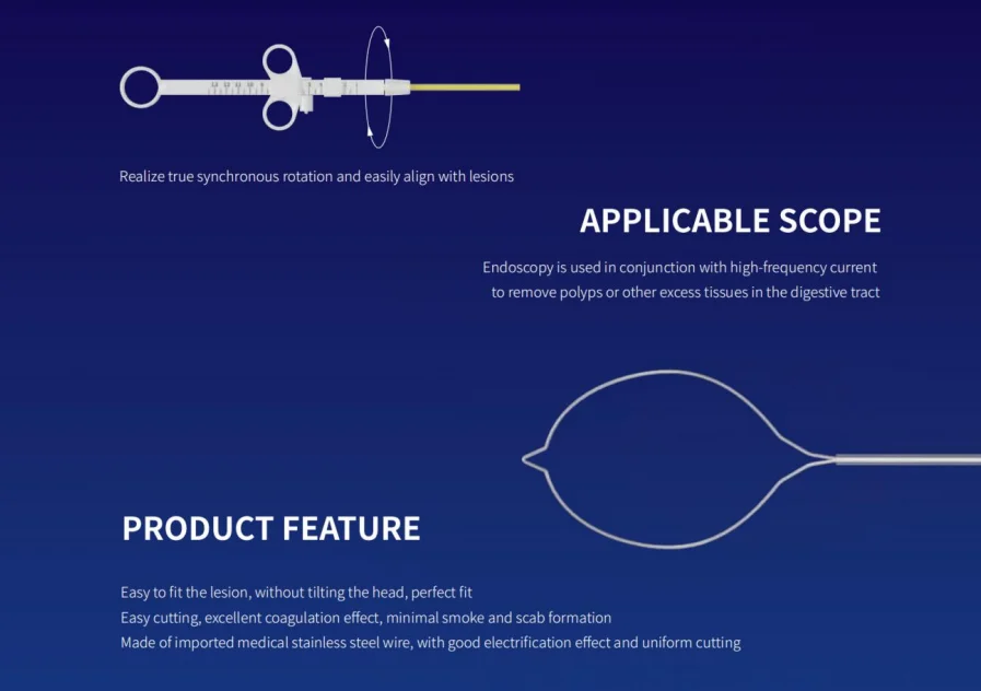 DISPOSABLE POLYPECTOMY SNARE, Digestive Endoscopy Diagnosis Accessories