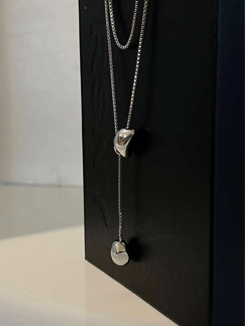 

Brass Long Chain Beads Pendant Necklaces Women Jewelry Punk Hiphop Designer Runway Rare Boho Top Japan Korean