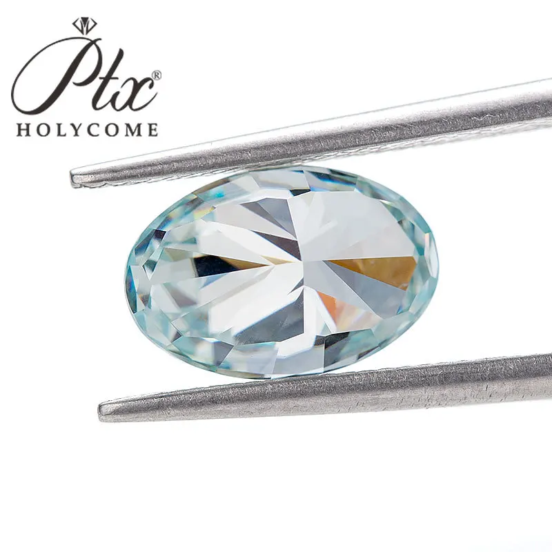 TopMoissanite diamante ovalado corte de hielo triturado VVS1 con certificado GRA piedras preciosas sueltas de fábrica de alta calidad para anillos de mujer collar