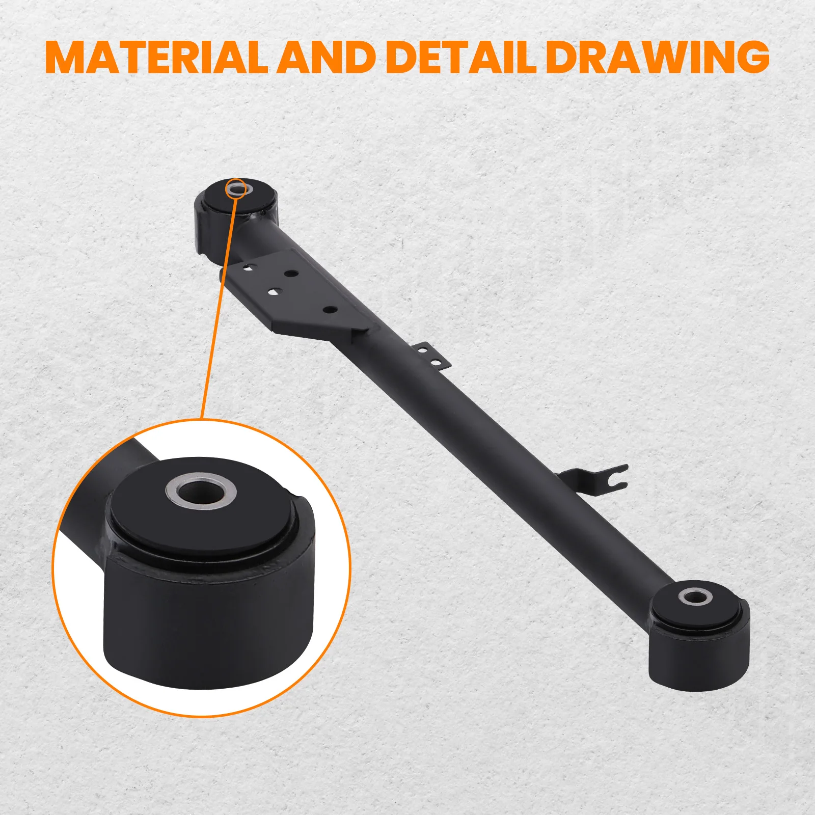 2 brazos de arrastre de control traseros inferiores y 2 superiores para Nissan Pathfinder Infiniti