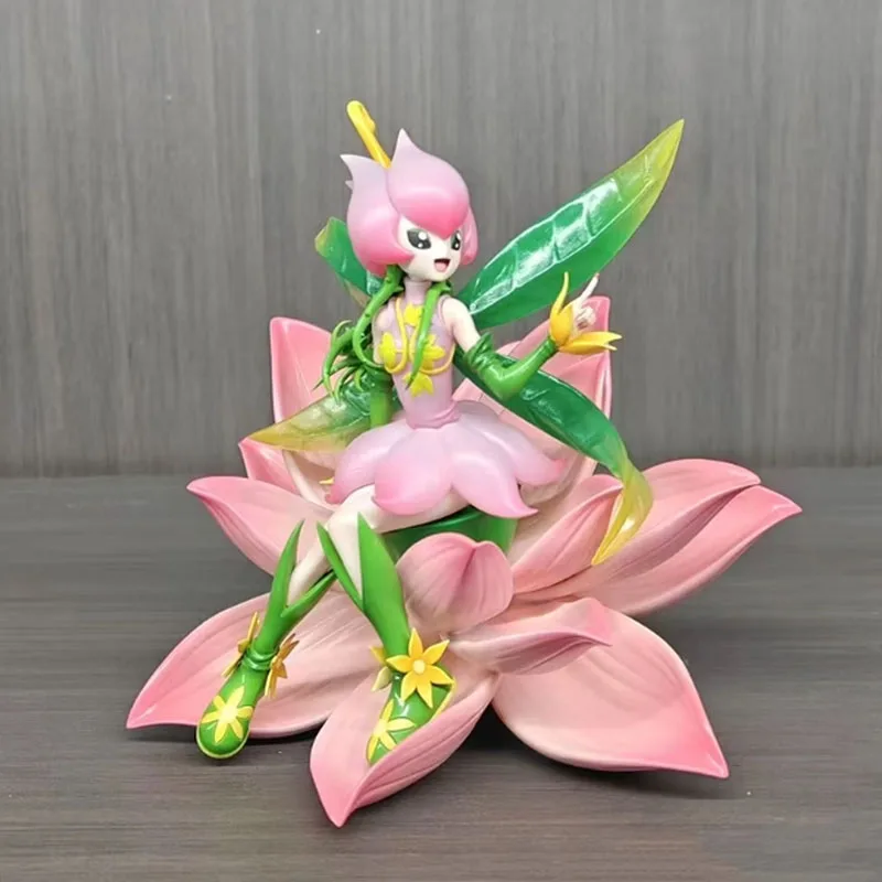 

Anime Figure 17cm Digital Monster Collection - Lillymon Picklemon Tanemon Nyokimon Statue Model Desk Toys for Room Decoration