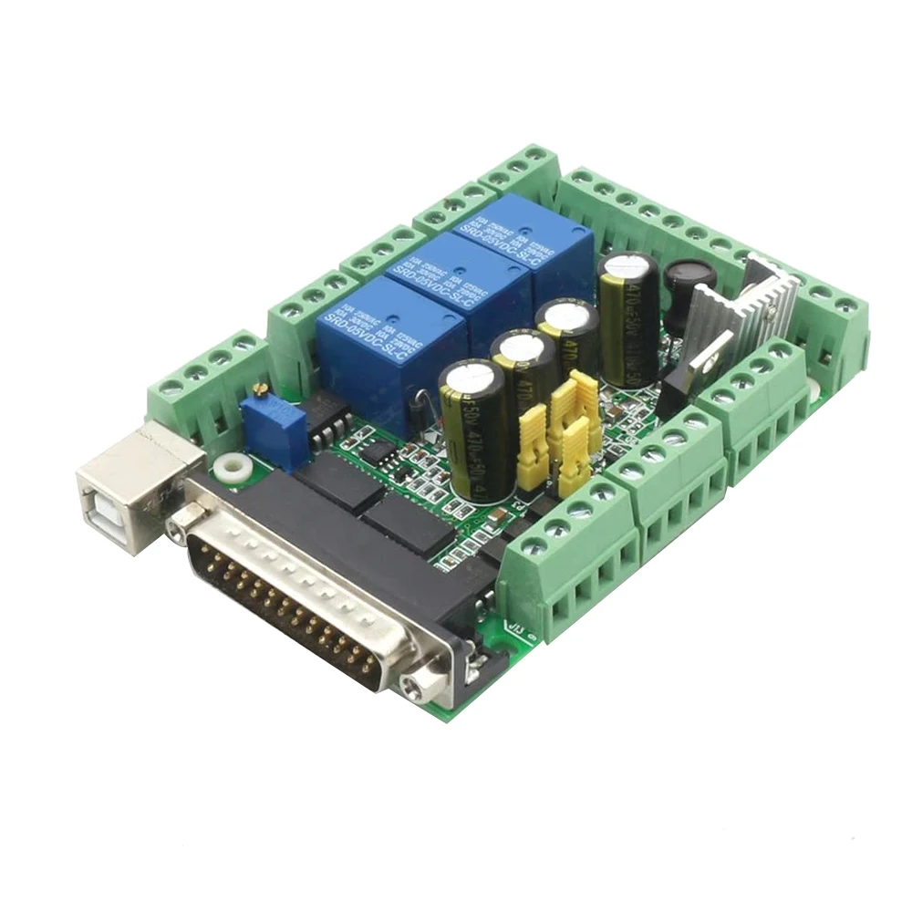 

5 Axis Mach3 Stepper Motor Controller Board Breakout Board Interface Board for CNC Router Engraving Milling Machine